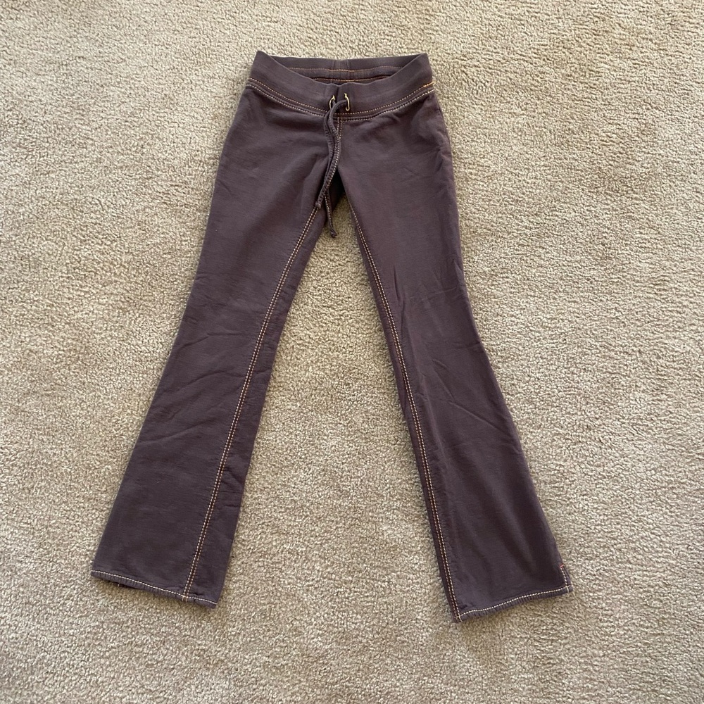 True Religion Brown Flare Wide Leg pants